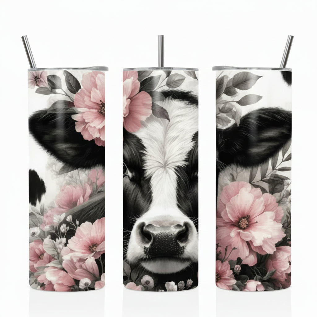 20oz Tumbler Cow