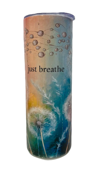 20oz Tumbler Just Breathe