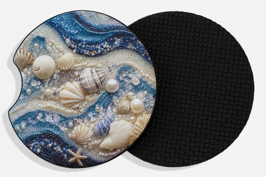Car Coasters Beach