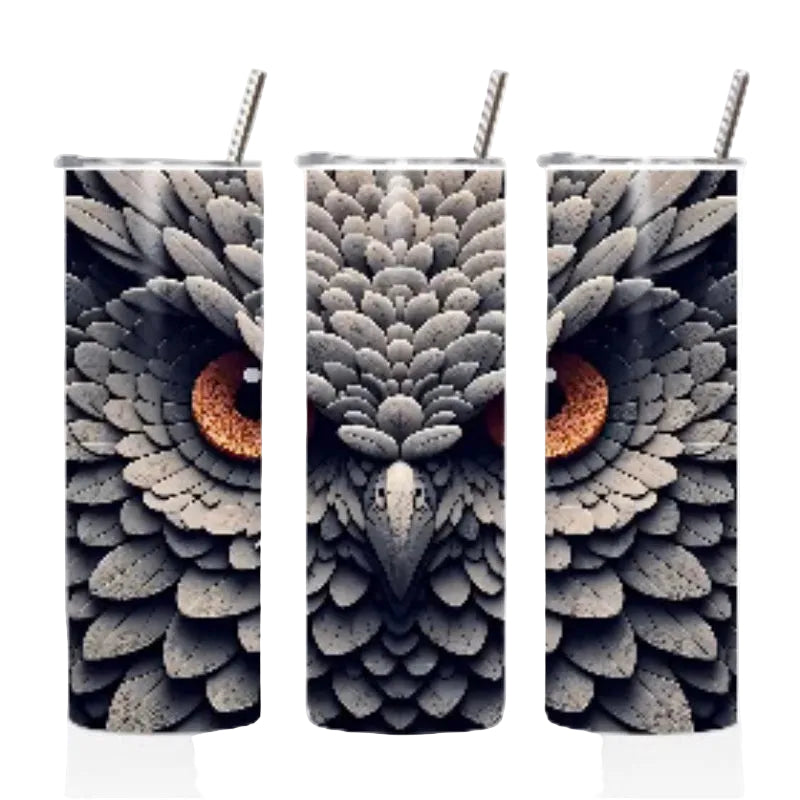 20oz Tumbler Stone Owl