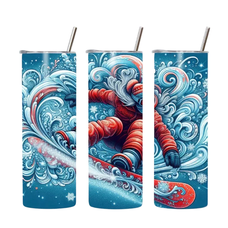 20oz Tumbler Snowboarding