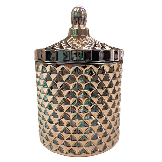 Gloss Copper Geo Candle