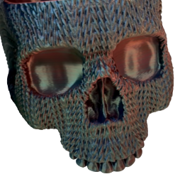 Skull Small Black Shimmer