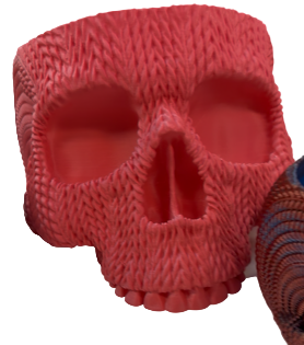 Skull Large Red
