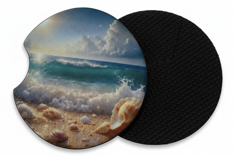 Car Coasters Beach