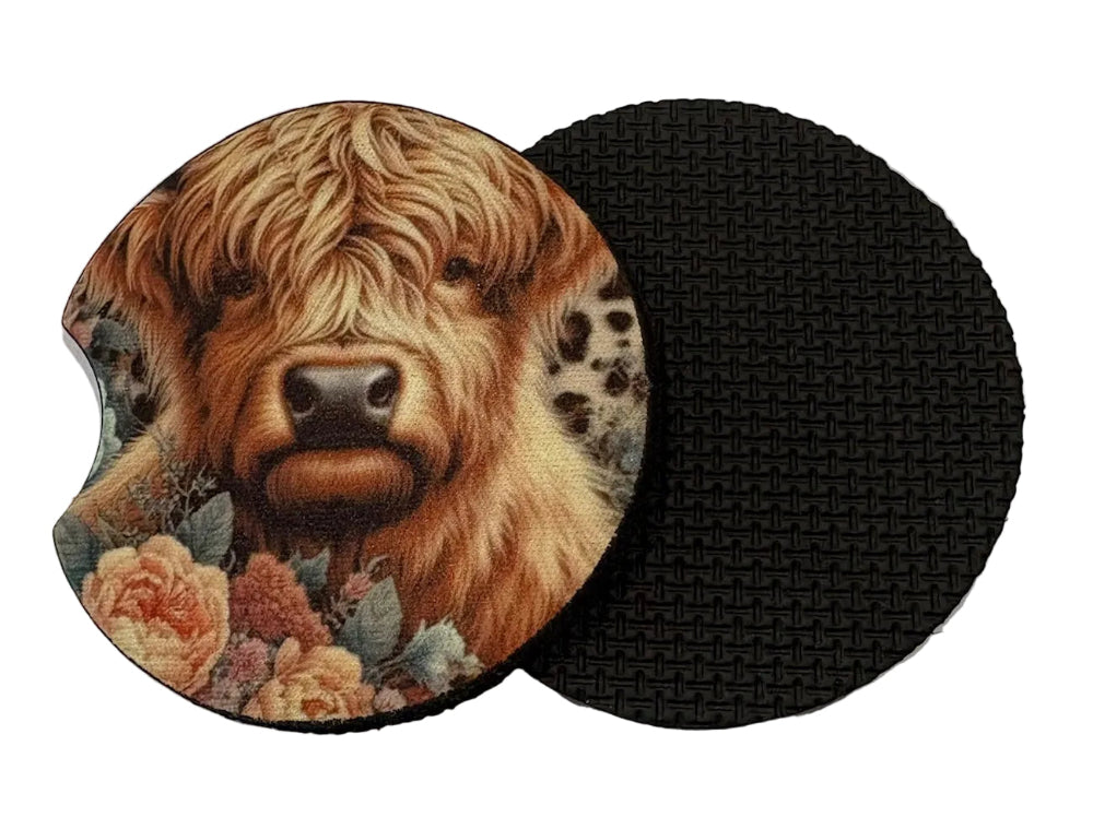 Car Coasters Cows