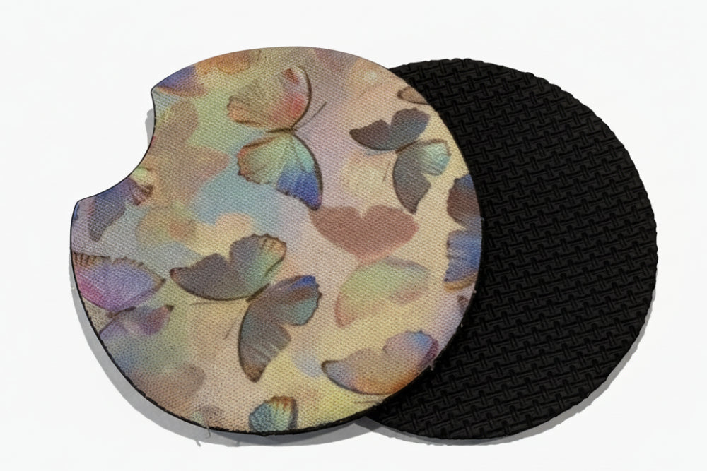 Car Coasters Butterflies