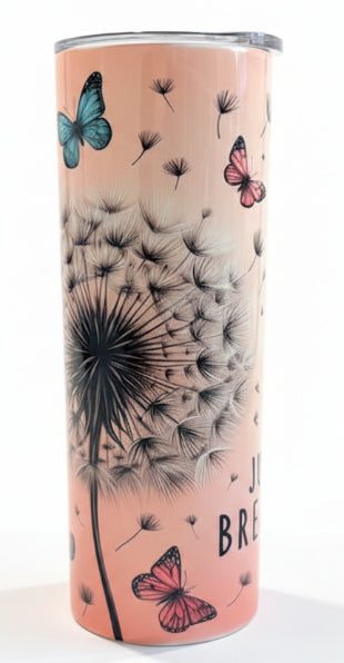 20oz Tumbler Just Breathe