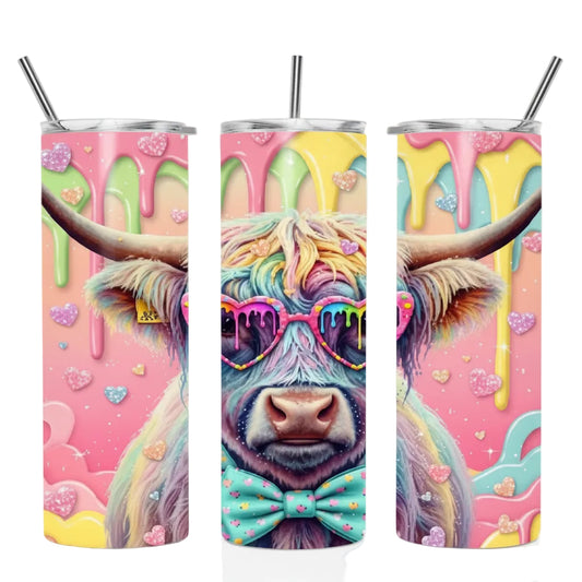 20oz Tumbler Candy Cow