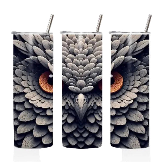20oz Tumbler Stone Owl